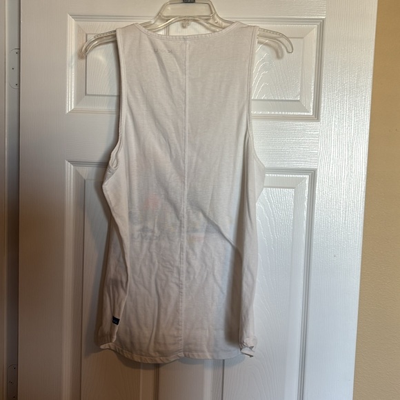 Kavu women’s white graphic tank top size XL - Picture 6 of 8